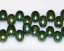 16 inches 5-6mm Green Wheat Dancing Pearls Loose Strand