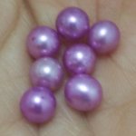 Wholesale AA+ Lilac Round Loose Oyster Pearls,Sold by Piece