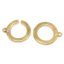Wholesale 18 mm Single Rows Circle Gold Plated 925 Silver Clasp