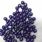 Wholesale AA+ Dark Blue High Luster Natural Round Loose Oyster Pearls,Sold by Piece