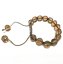 7 inches 10mm Smoky Natural Facet Crystal Beaded Adjustable Bracelet