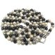 48 inches AA 7-8 mm White-Gray-Black Multicolor Pearl Necklace