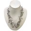 18-24 inches Multi-row Gray Illusion 4-8mm Nugget Pearl Necklace
