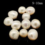Wholesale 9-10mm AAA White Loose Baroque Pearls,Sold by Piece