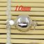 10mm Rhodium Plated 925 Sterling Silver Ball Clasp