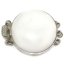 Wholesale 30mm Three-Row Natural White Jade Round Jewelry Clasp