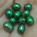 Wholesale AA+ Olive Green Rice Loose Oyster Pearls,Sold by Piece