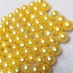 Wholesale AA+ Yellow High Luster Natural Round Loose Oyster Pearls,Sold by Piece
