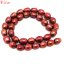 16 inches 9-10mm Wine Natural Rice Pearls Loose Strand