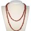 48 inches 7-8mm Brown Nugget Pearl Women Long Chain Necklace