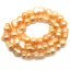 16 inches 9-10mm Natural Pink Peanut Shaped Pearls Loose Strand