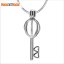 Wholesale 925 Sterling Silver Double heart Hollowed Key Locked Cage Pendent