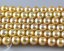 16 inches AAA 7.0-7.5mm Round Golden Akoya Pearls Loose Strand