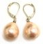Wholesale 12x16mm Pink Raindrop Shell Pearl Leverback Earring