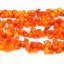 16 inches 15-20mm Yellow Seed Shaped Carved Natural Bamboo Coral Beads Loose Strand