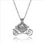 Wholesale Rhodium Plated Cart Style Wish Pearl Cage Pendent Necklace