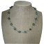 17 inches 8-9mm Green Natural Baroque Pearl Chocker Necklace