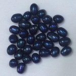Wholesale AA+ Dark Blue High Luster Natural Rice Oyster Pearls,Sold by Piece
