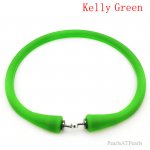 Wholesale Kelly Green Rubber Silicone Band for DIY Bracelet