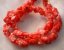 16 inches 10mm Red Carved Flower Shaped Natural Coral Beads Loose Strand