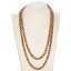 47 inches 7.5x8.5mm Beige Pearl Long Chain Necklace