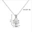Wholesale Rhodium Plated Lotus Style Wish Pearl Cage Pendent Necklace