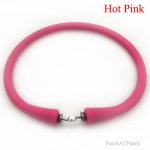 Wholesale Hot Pink Rubber Silicone Band for DIY Bracelet