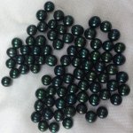 Wholesale AA+ Army Green High Luster Natural Round Loose Oyster Pearls,Sold by Piece