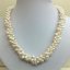 18 inches Three Rows 4-5 mm Natural White Pearl Necklace