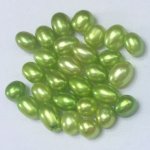 Wholesale AA+ Bright Green High Luster Natural Rice Loose Pearls,Sold by Piece