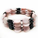 25 inches Pink Mother of Pearl Magnete Wrap Bracelet