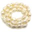 16 inches 8*12mm Natural White Barqoue Rice Nugget Pearls Loose Strand