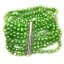 7.5 inches 8 Rows 6-7mm Green Baroque Pearl Bracelet