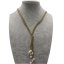 17 inches 4 Rows Coffee Leather Natural Pearl Necklace