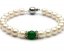7.5 inches AA 8-9 mm White Pearl Bracelets with 925 Silver Clasp