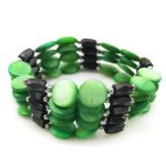 33 inches Green Mother of Pearl Magnete Wrap Bracelet