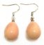 Wholesale 12x16mm Pale Pink Raindrop Shell Pearl 925 Sterling Silver Earring