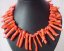 17 inches 8-40mm Pink Branch Shaped Natural Coral Necklace