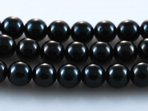 16 inches AAA 5.0-5.5mm Round Black Akoya Pearls Loose Strand