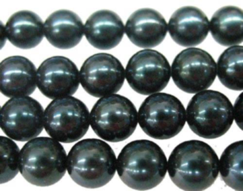 16 inches AAA 8.5-9.0mm Round Black Akoya Pearls Loose Strand