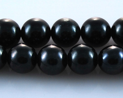 16 inches AAA 9.0-9.5mm Round Black Akoya Pearls Loose Strand