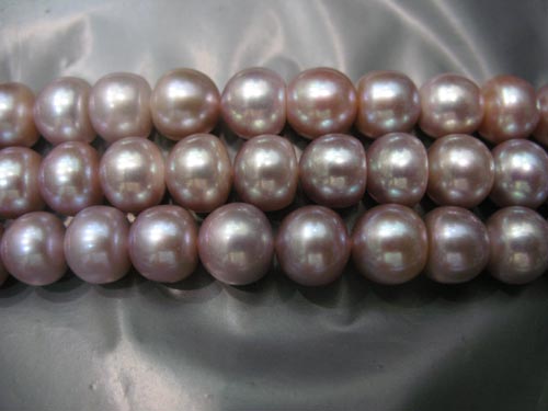 16 inches 7-8mm Lavender Button Pearls Loose Strand