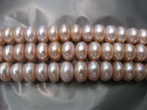 16 inches 8-9mm Lavender Button Pearls Loose Strand