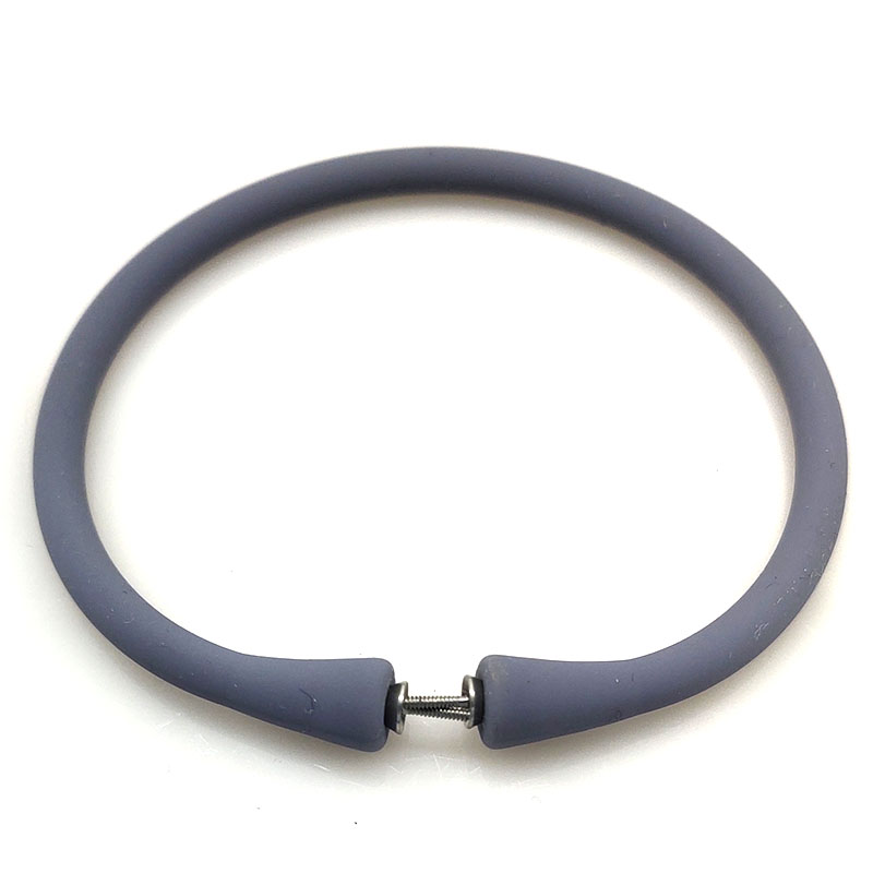 Wholesale Silver Gray Rubber Silicone Band for DIY Bracelet