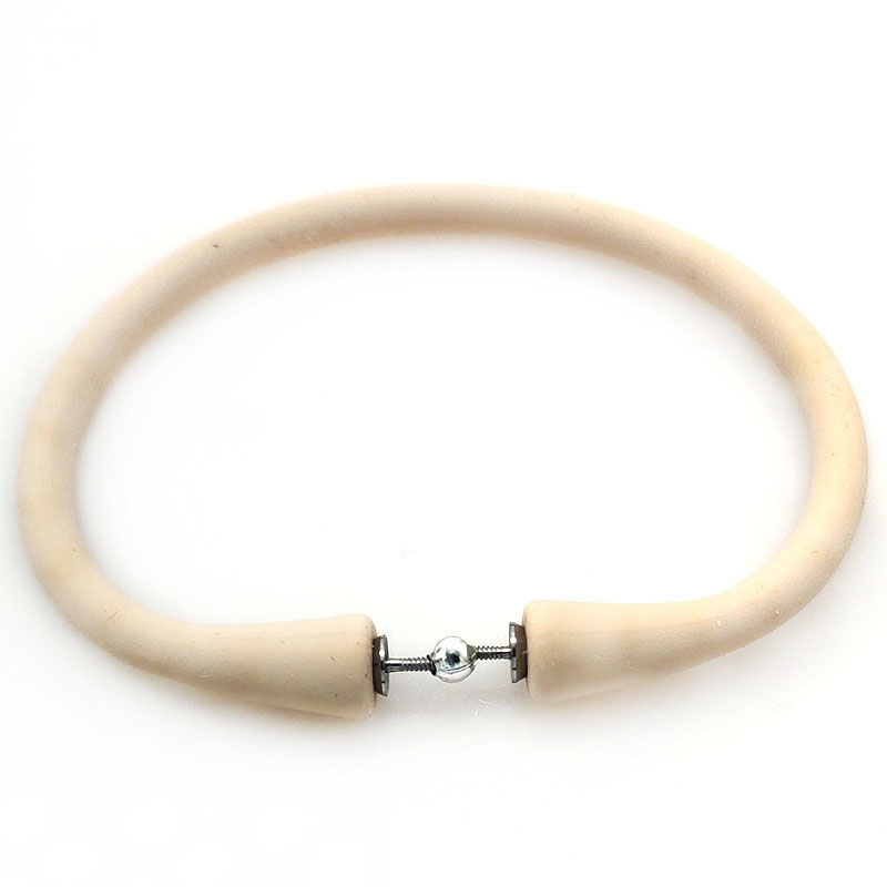 Wholesale Beige Rubber Silicone Band for DIY Bracelet