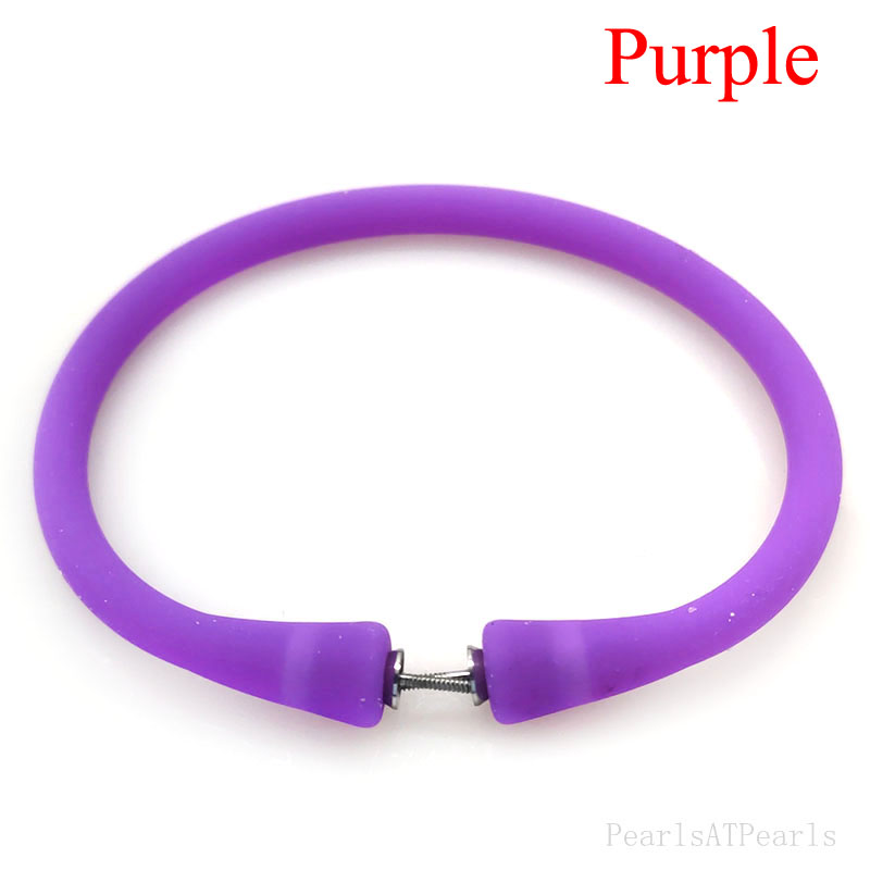 Wholesale Purple Rubber Silicone Band for DIY Bracelet