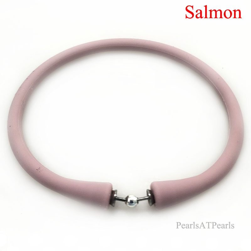 Wholesale Salmon Rubber Silicone Band for DIY Bracelet