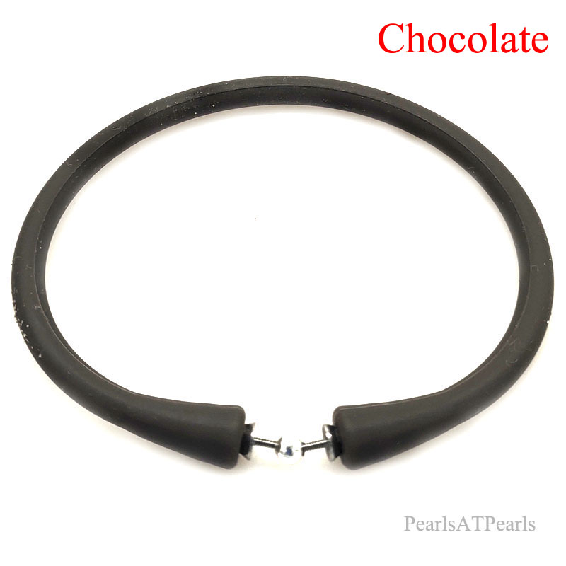 Wholesale Chocolate Rubber Silicone Band for DIY Bracelet