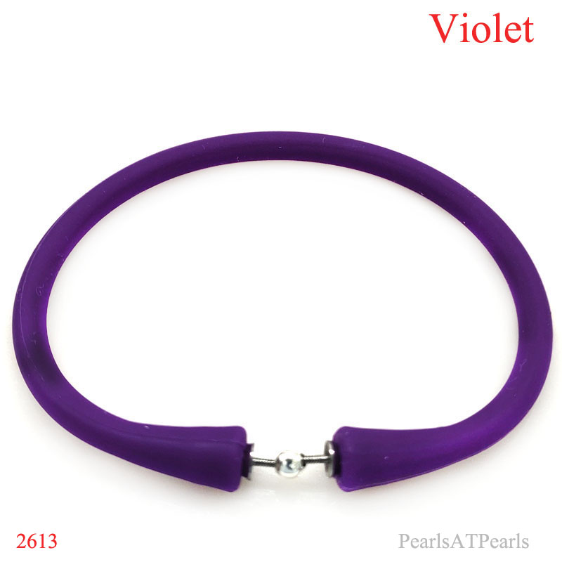 Wholesale Violet Rubber Silicone Band for DIY Bracelet