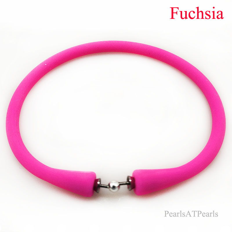 Wholesale Fuchsia Rubber Silicone Band for DIY Bracelet